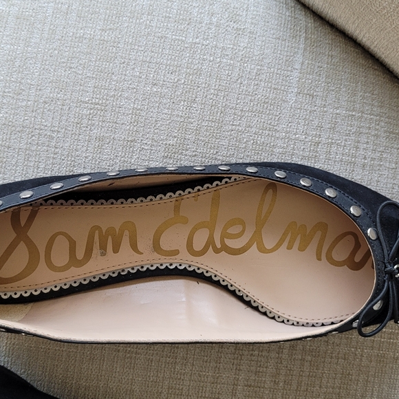 Sam Edelman Black Flats with Bow Detail - Picture 7 of 10